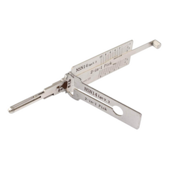 Original Lishi 2-In-1 Pick & Decoder NSN14 / IGN / AG